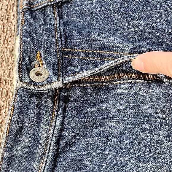 Ann Taylor Curvy Cropped Blue Denim Jeans Womens Size 10 - Picture 10 of 10